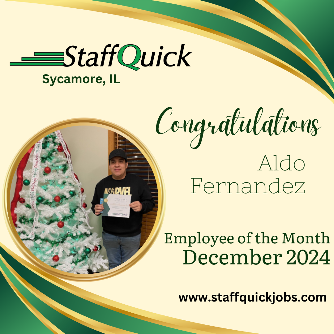 Sycamore StaffQuick Employee of the Month of December