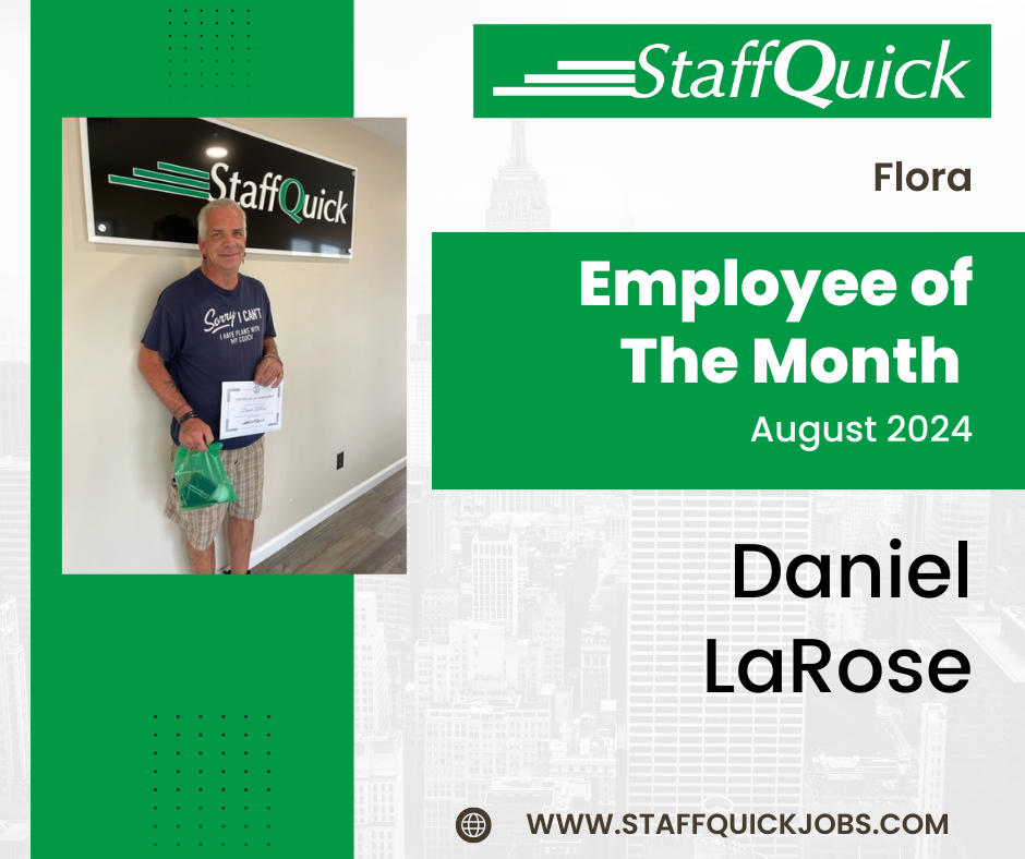 Flora StaffQuick Employee of the Month of August