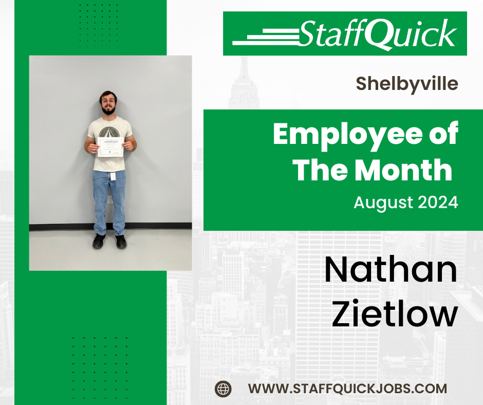 Shelbyvillw StaffQuick Employee of the Month of August