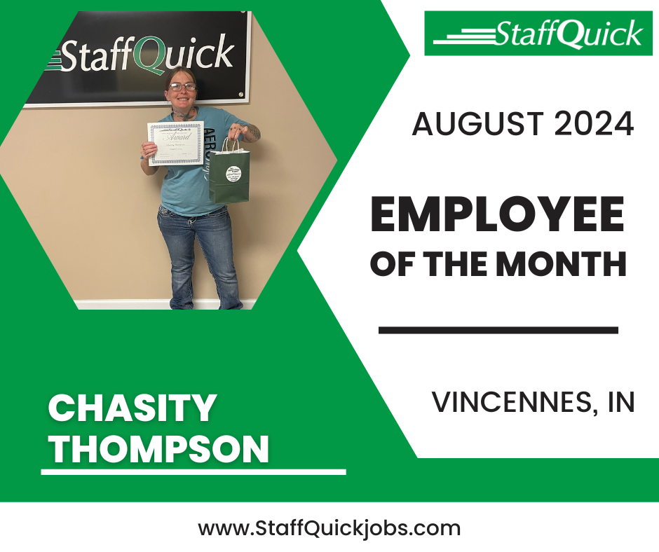 Vincennes StaffQuick Employee of the Month of August