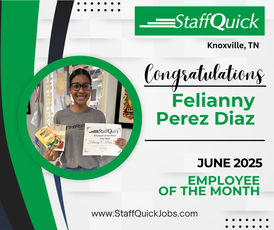 StaffQuick June employee of the month