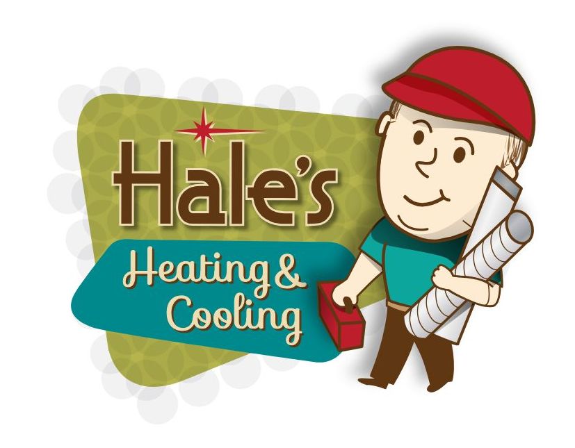 A logo for hale 's heating and cooling company