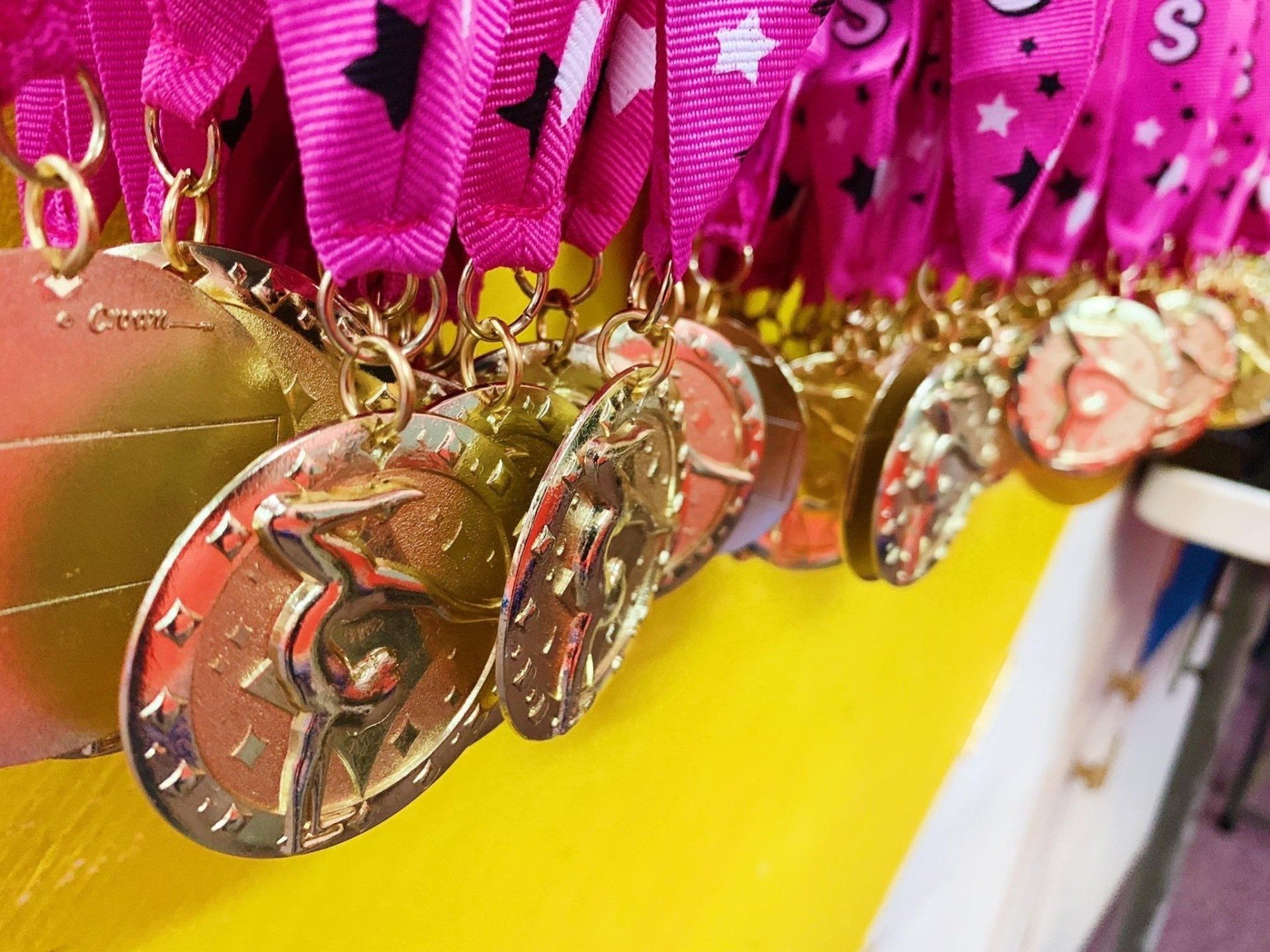 Gymnastics gold medals