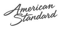 American Standard logo in black cursive text on a white background
