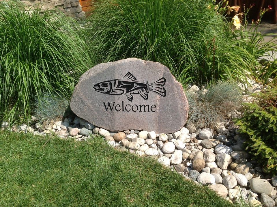 Engraved stone