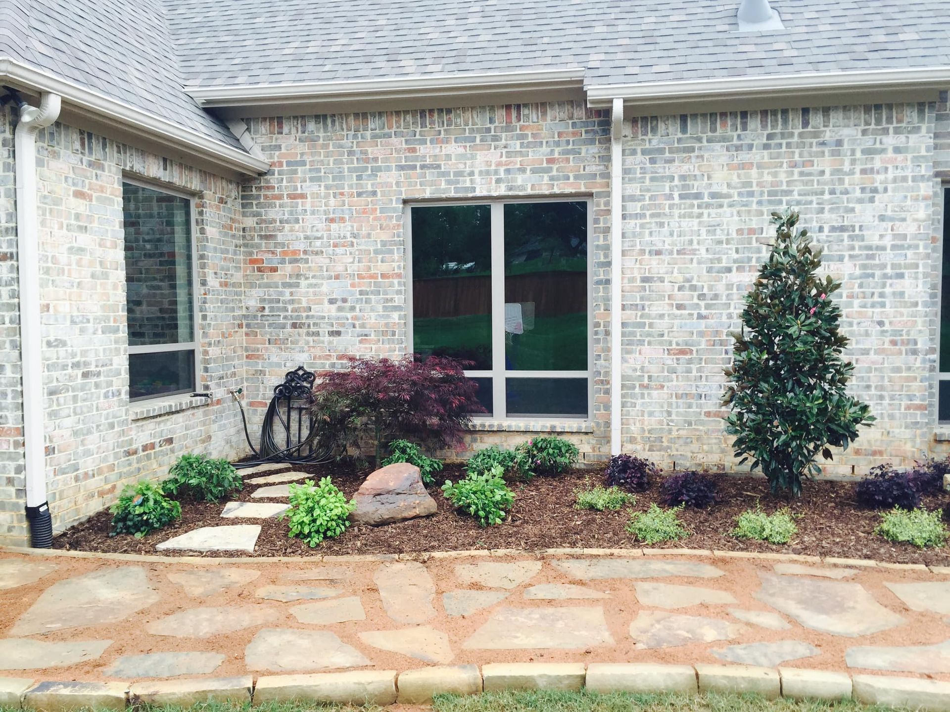 Recent landscaping work