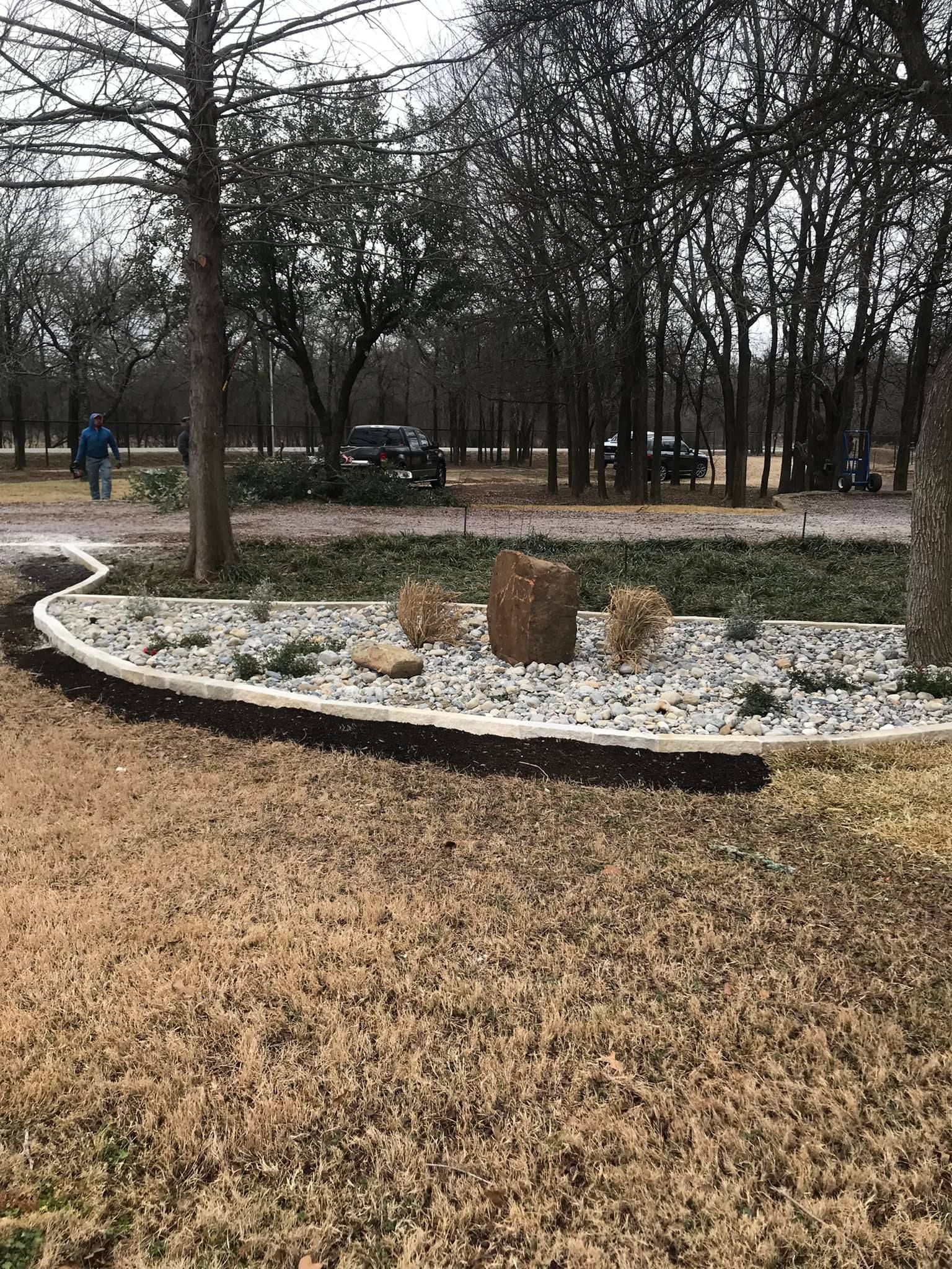 Recent landscaping work