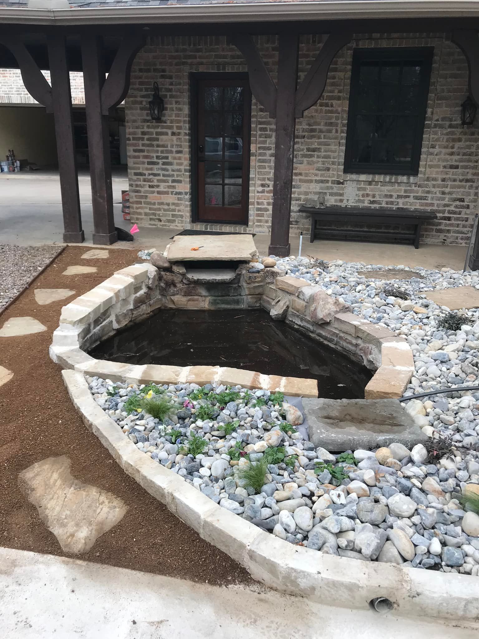 Recent landscaping work