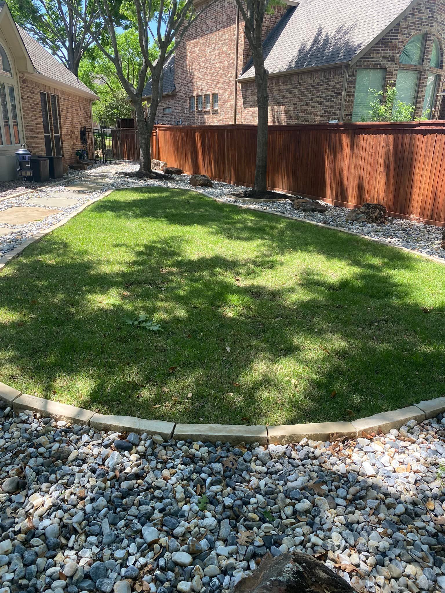 Recent landscaping work
