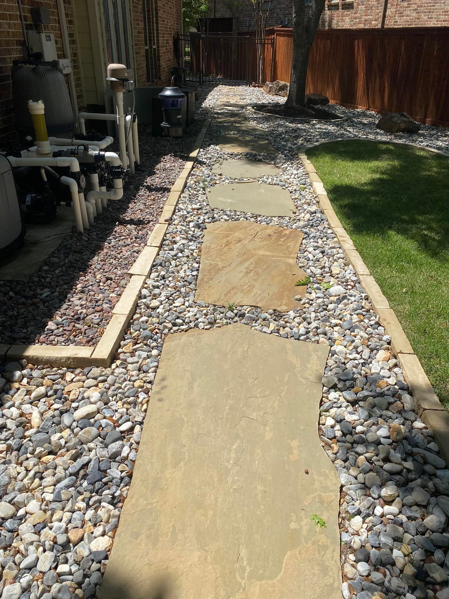 Recent landscaping work