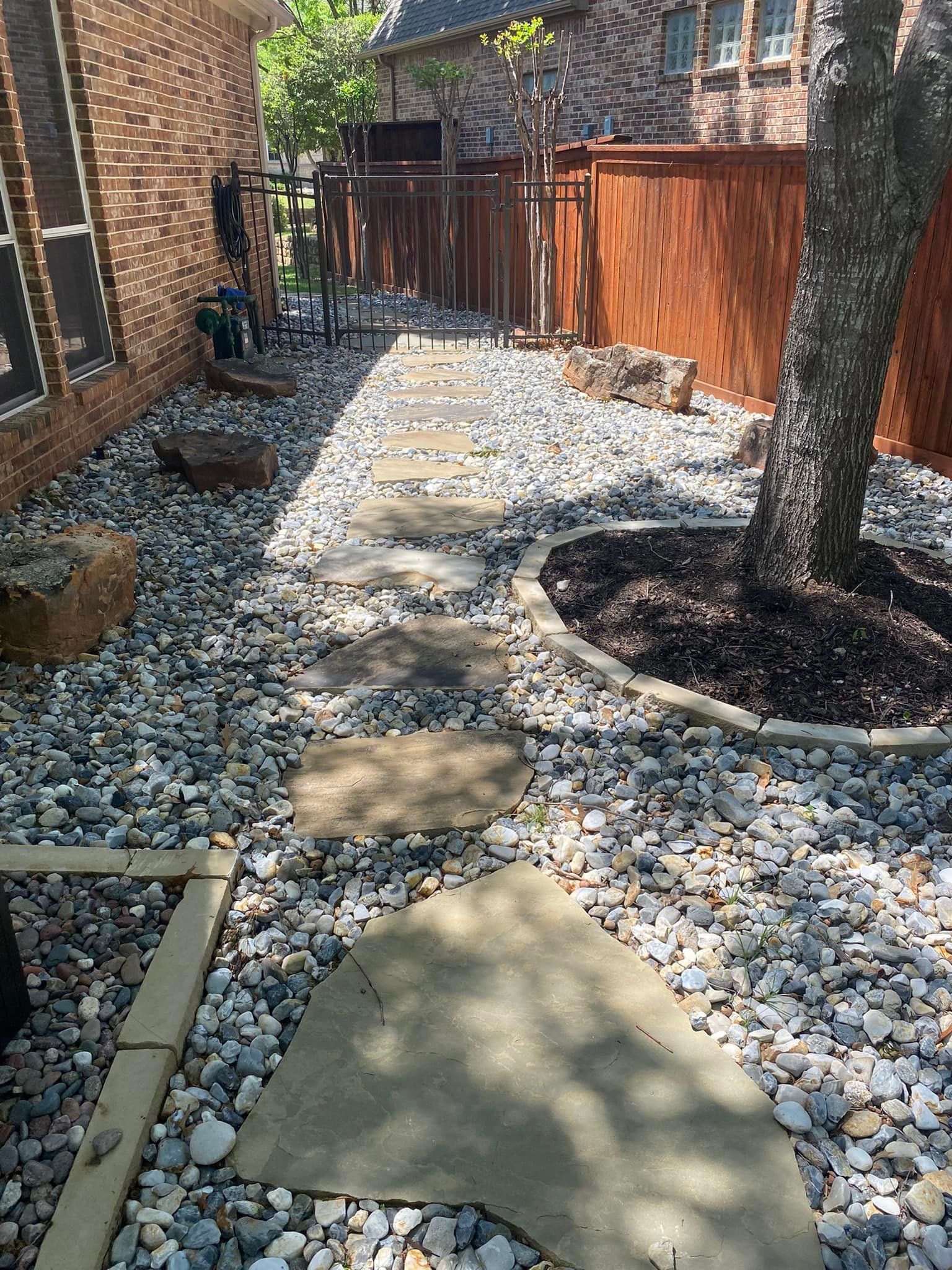 Recent landscaping work