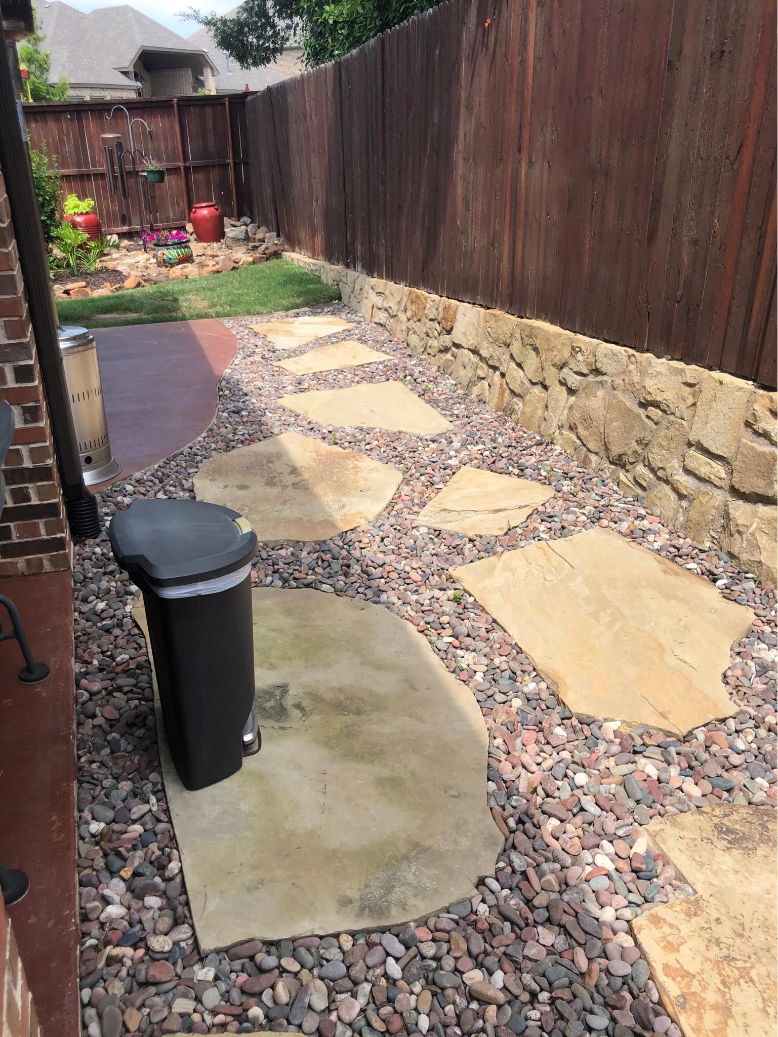 Recent landscaping work