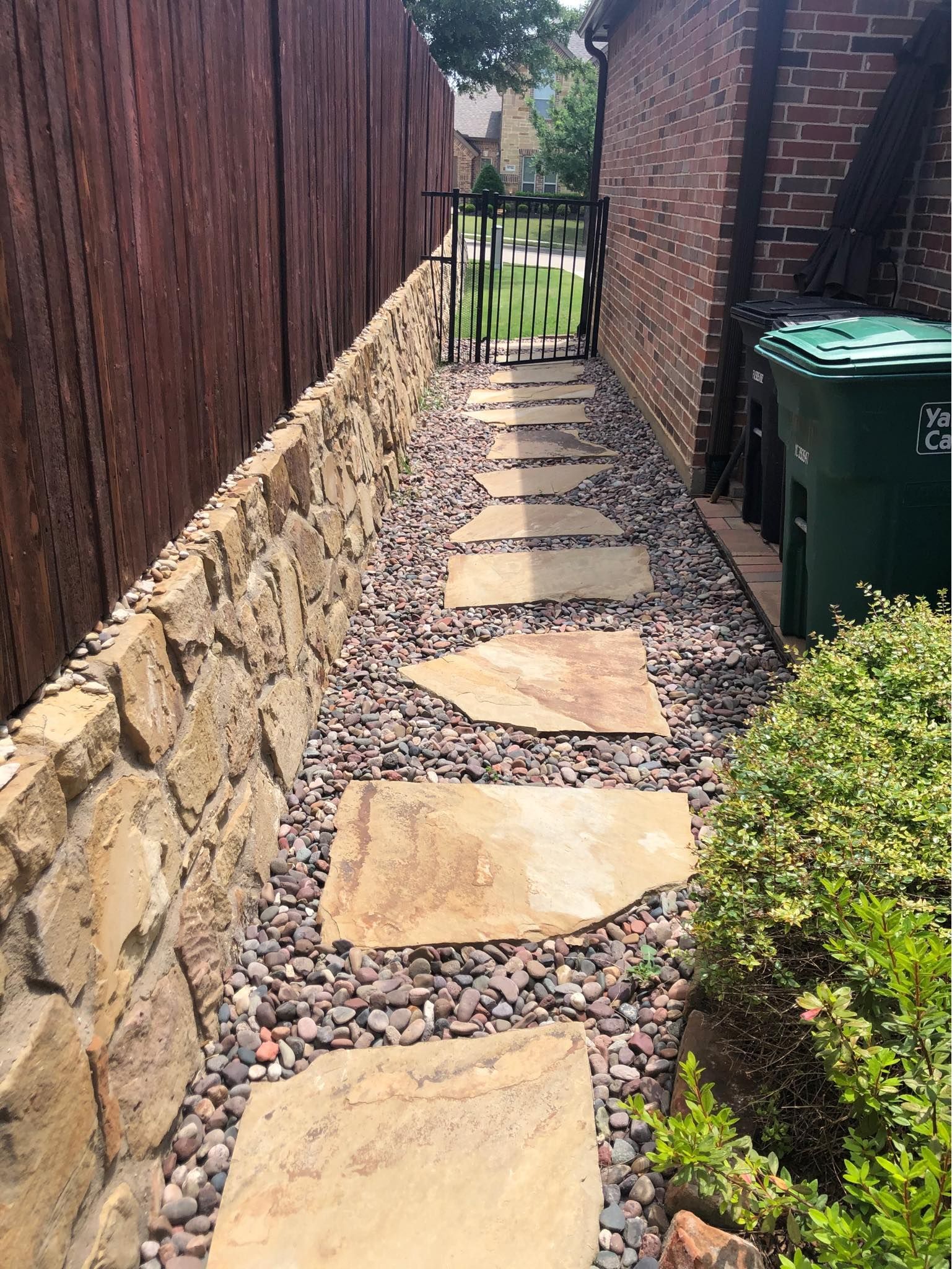 Recent landscaping work