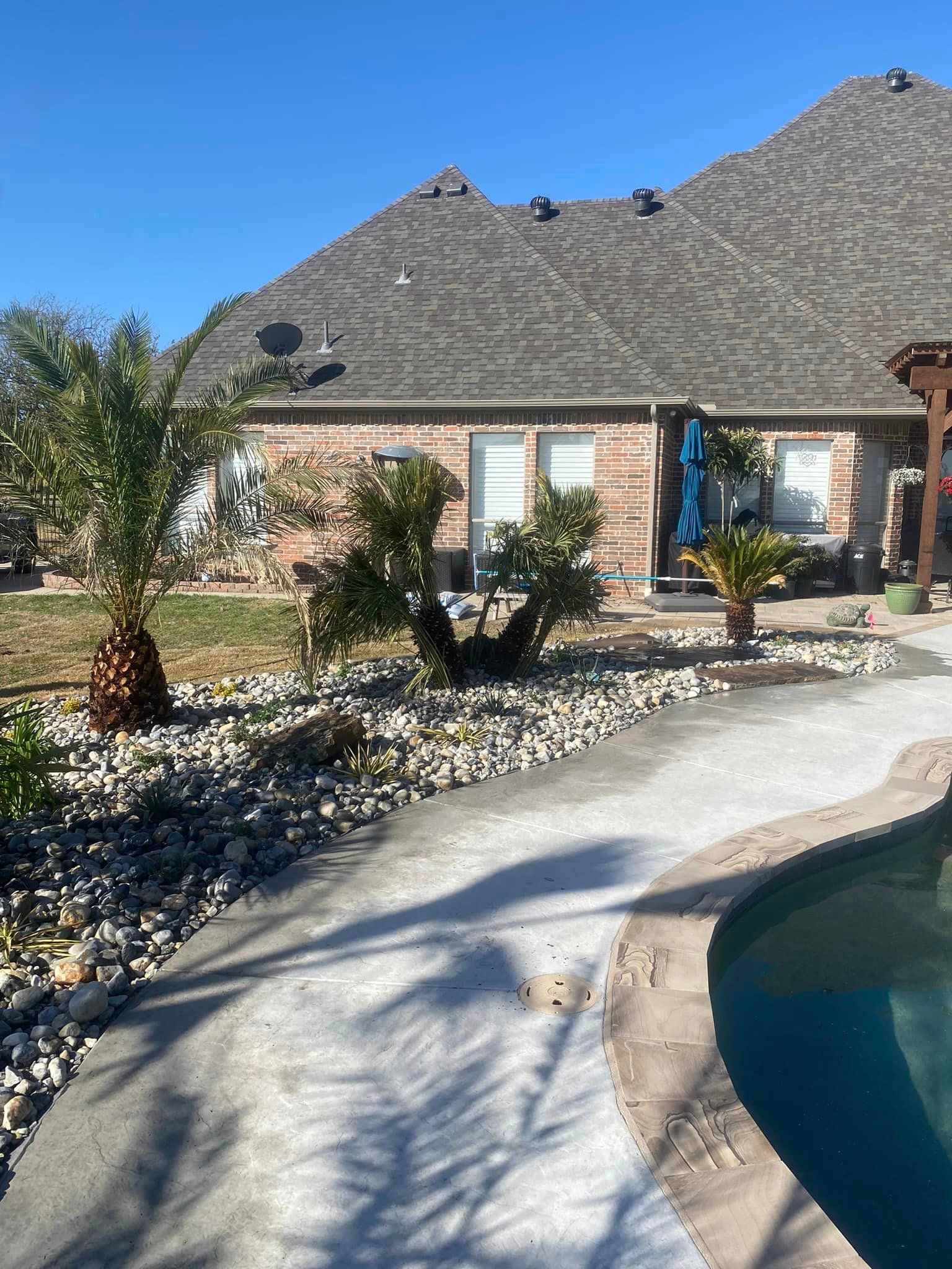 Recent landscaping work