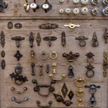 Cabinet hardware by Conroe Door & Hardware