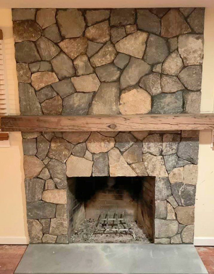 Stylish fireplace