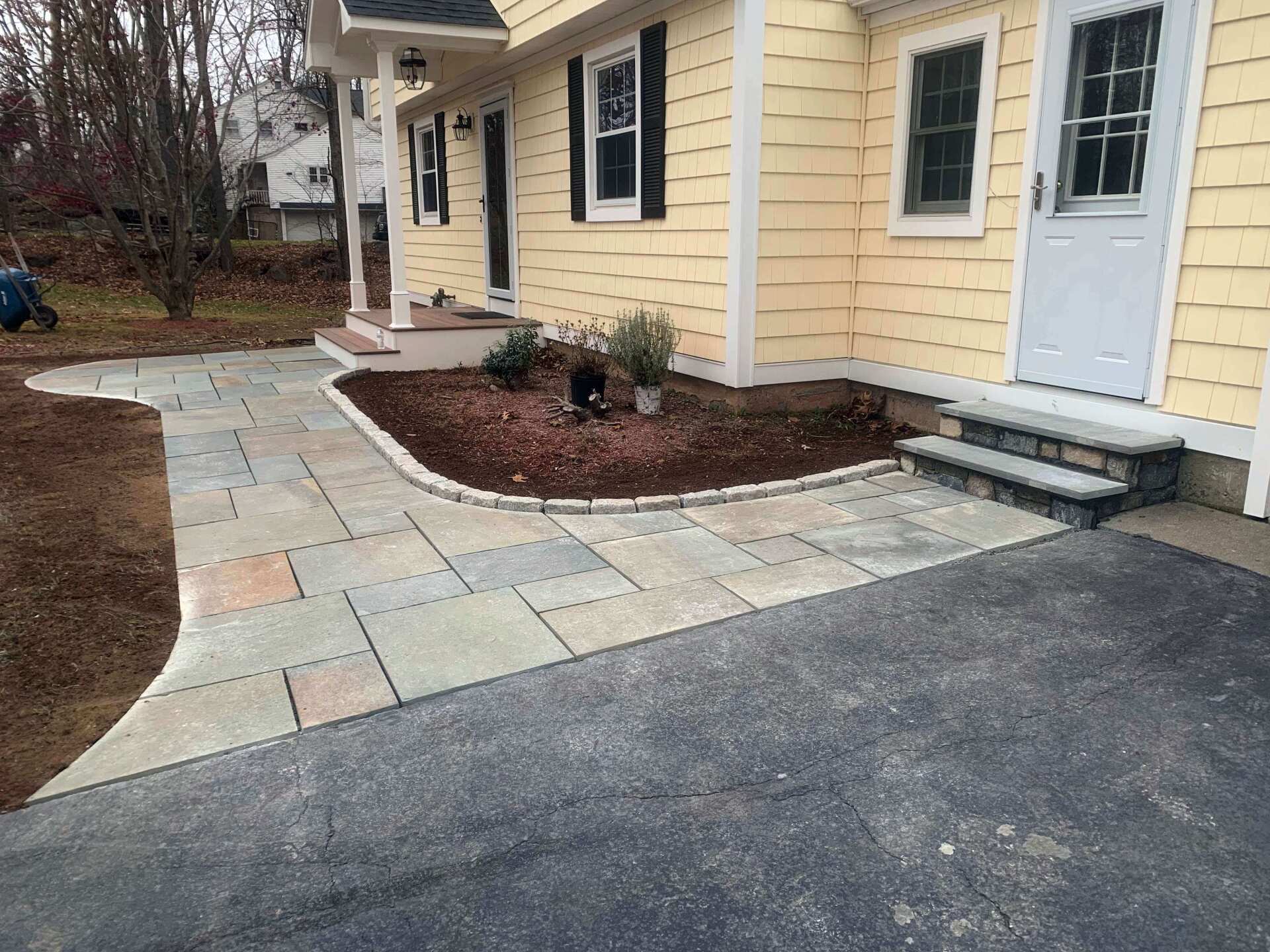 Stylish walkway and patio