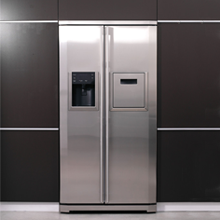 refrigerator with double french doors