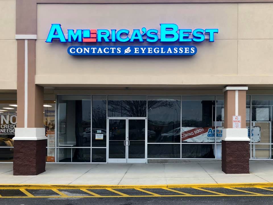 The front of america's best contacts and eyeglasses store