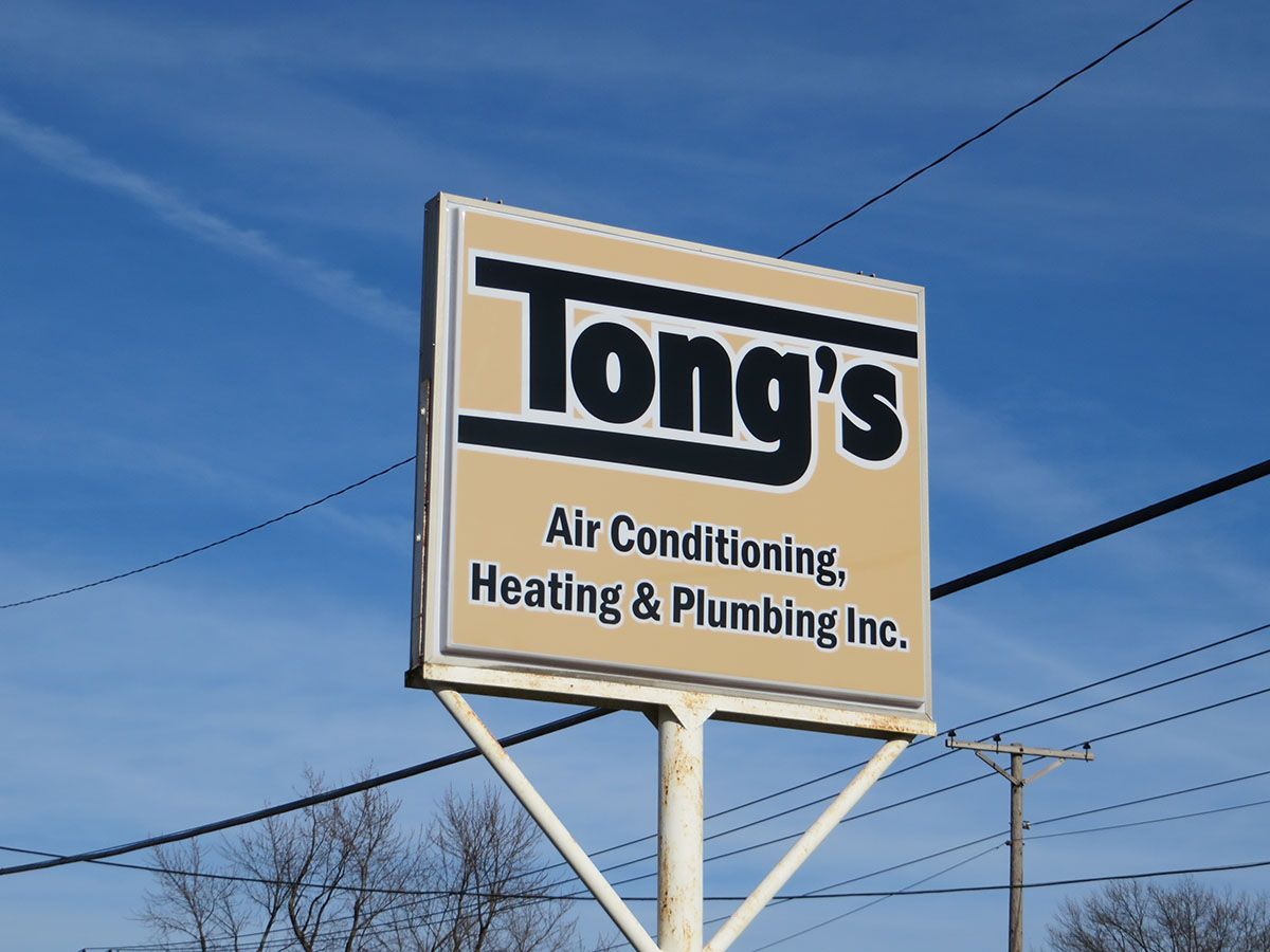 Tong's Air Conditioning, Heating & Plumbing, Inc. signage view during daytime