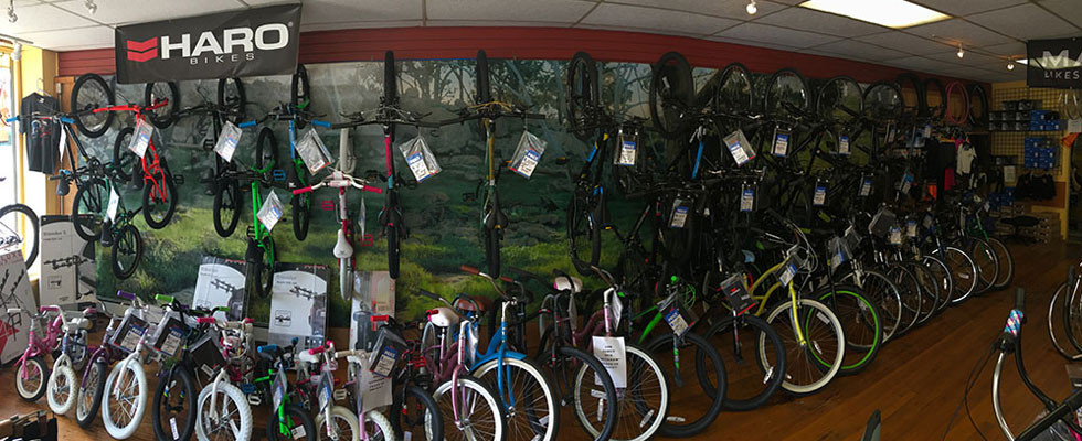 new bicycles on display