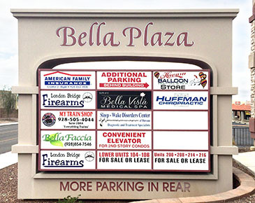 Bella Plaza signage