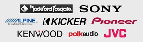 rockford fosgate | sony | alpine | kicker | pioneer | kenwood | polkaudio | jvc