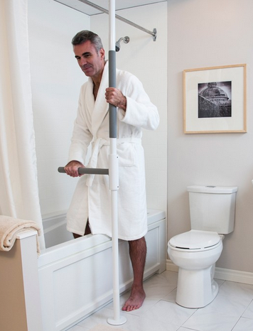 Man in white bath robe