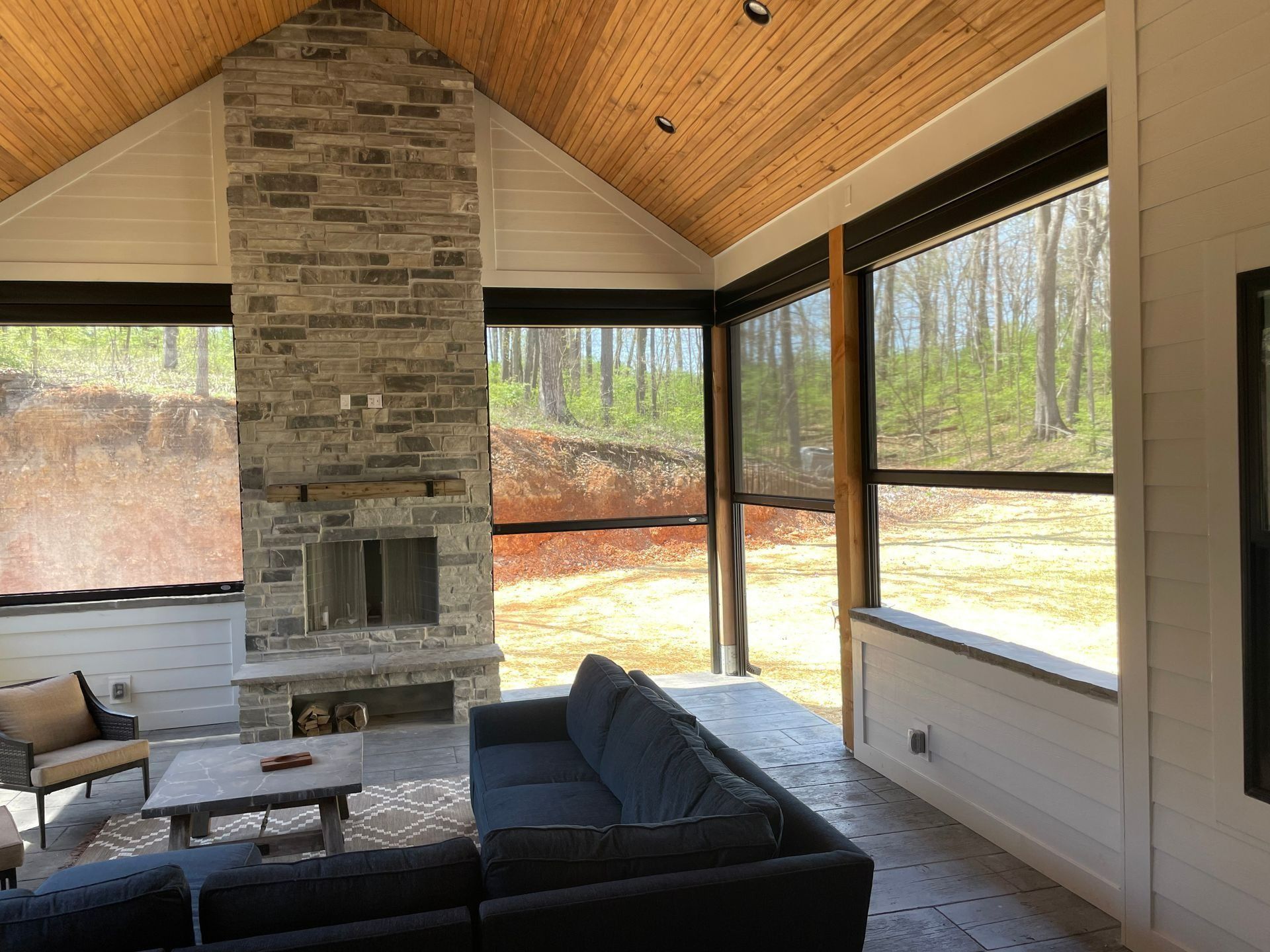 Motorized retractable screens