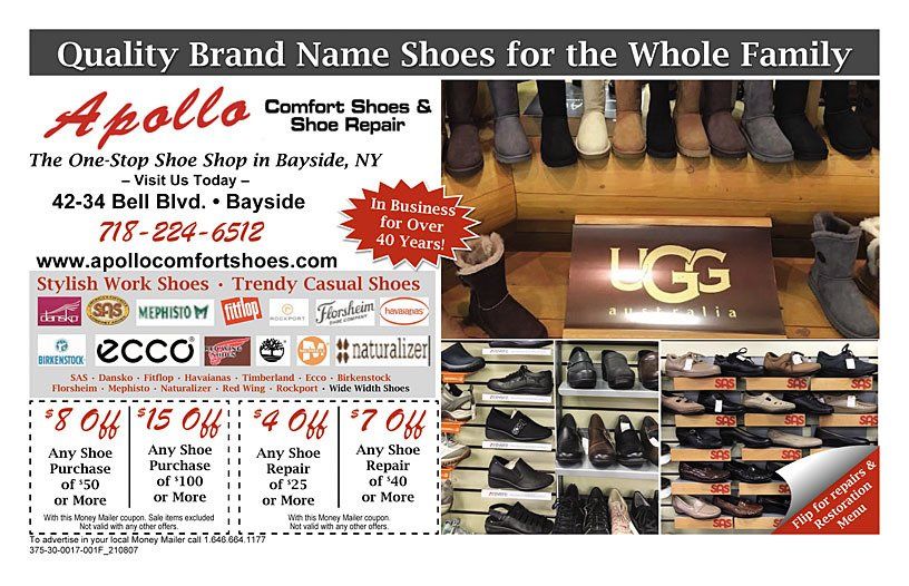 Apollo Comfort Shoes &amp; Shoe Repair Shoe Store Bayside