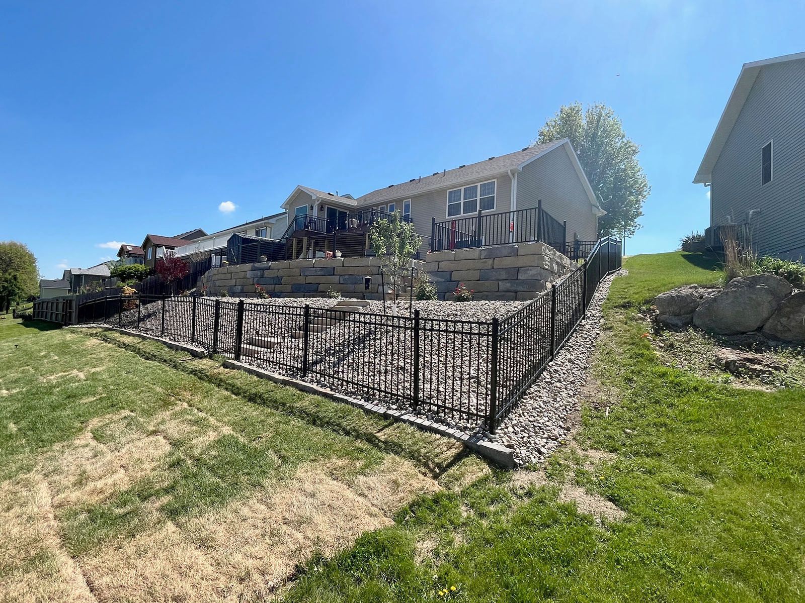 Elegant home with a beautiful landscape