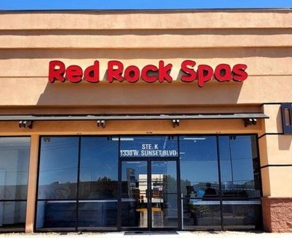 The front of a Red Rock Spas
