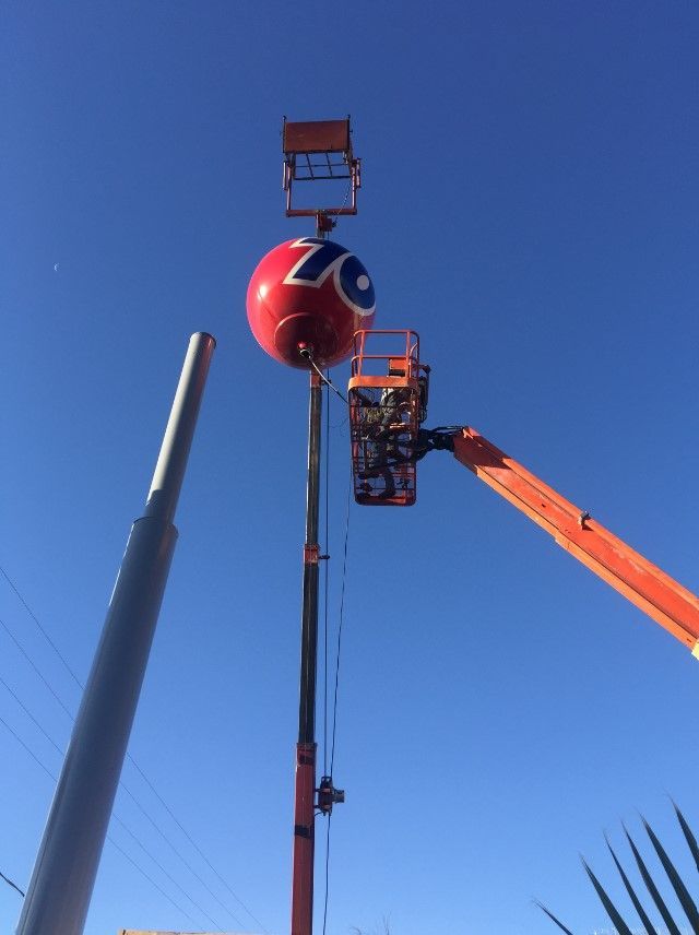 Professional poles and pylons service.