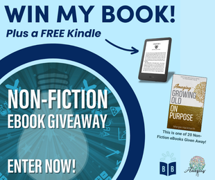 An advertisement for a non-fiction ebook giveaway