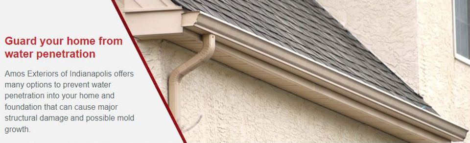 Gutter installation | Indianapolis, IN | Amos Exteriors Inc | 317-359-3414