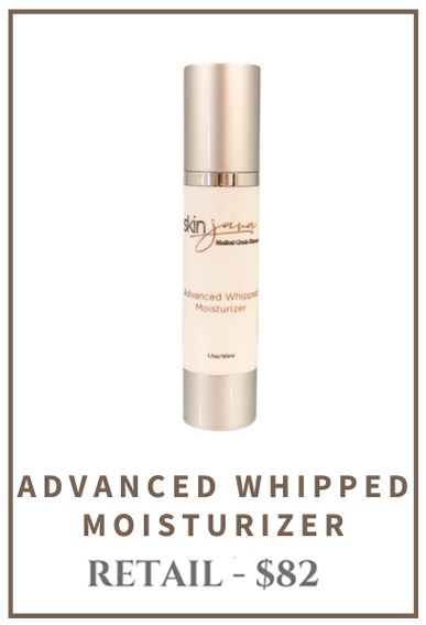 Skin product bottle, Advanced Whipped Moisturizer. Retail $82.
