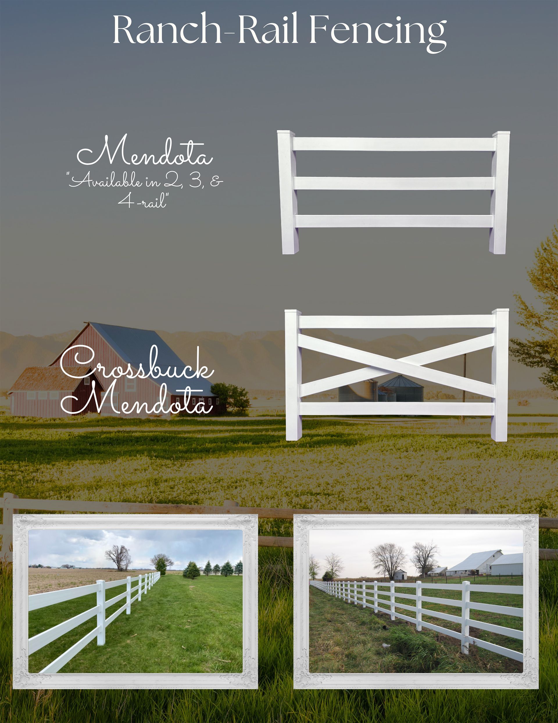 Badger Vinyl Products Brochure Ranch-Rail Fencing 
