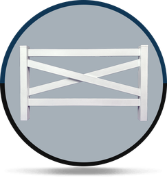 Crossbuck Mendota Ranch-Rail Fence