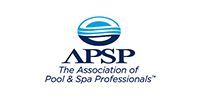 APSP logo with blue circular icon and text “The Association of Pool & Spa Professionals”