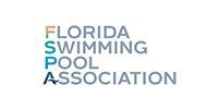 Florida Swimming Pool Association logo in blue and gray text on a white background