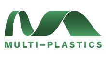 Green logo of Multi-Plastics: stylized 