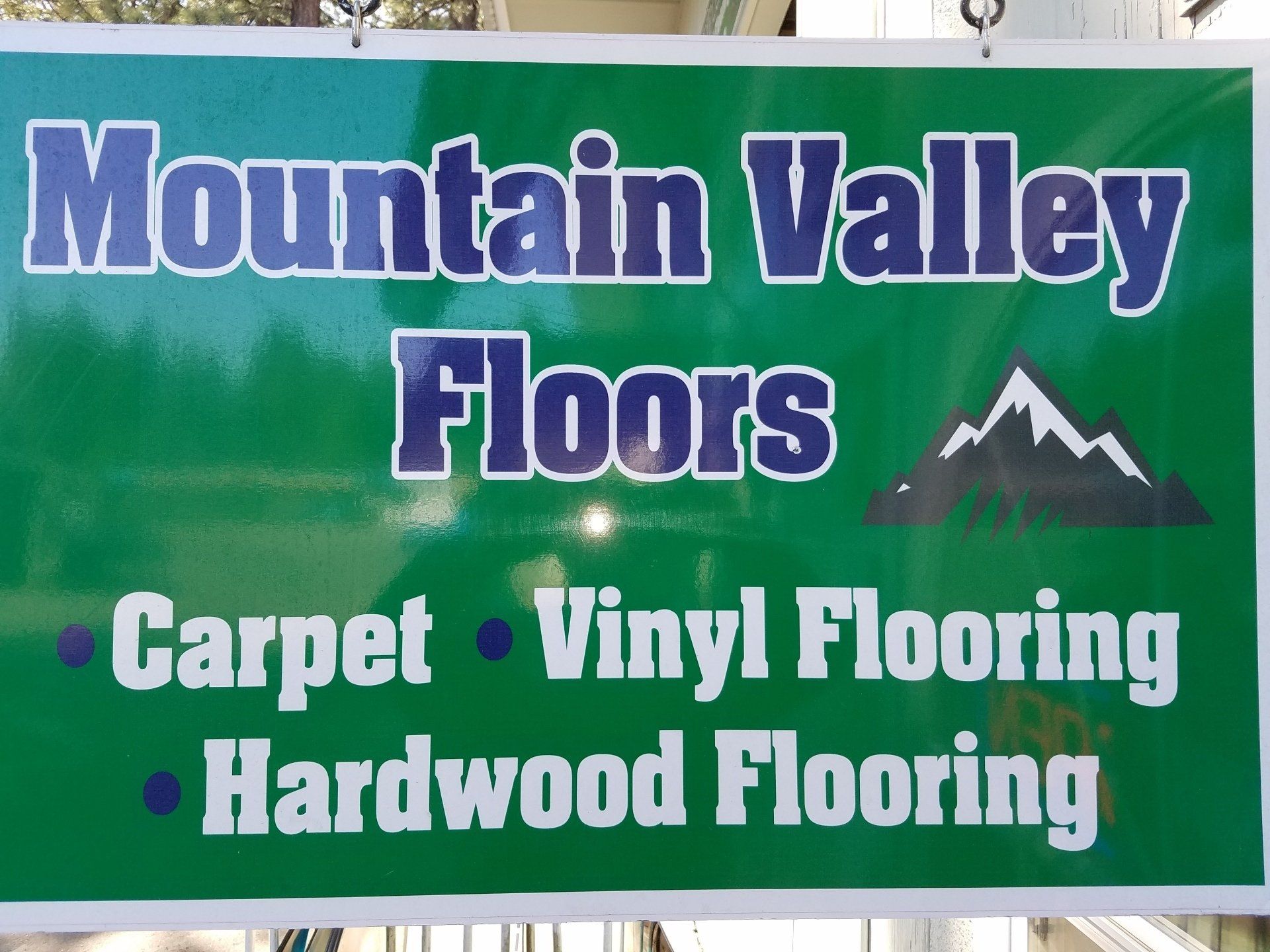 Mountain Valley Floors sign board