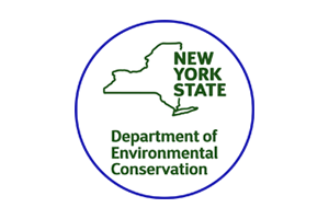 A logo for the New York State Department of Environmental Conservation