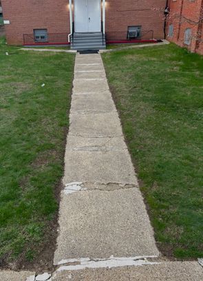 Walkway repair before