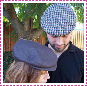 Flat caps plain and patterned
