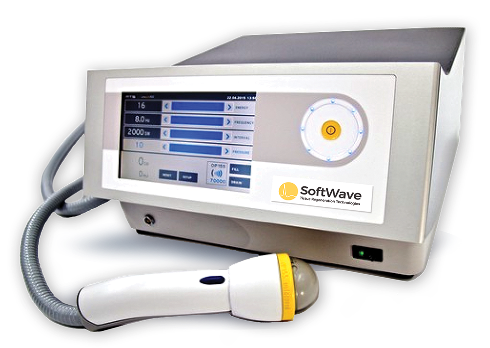 A softwave machine with a scanner attached to it.