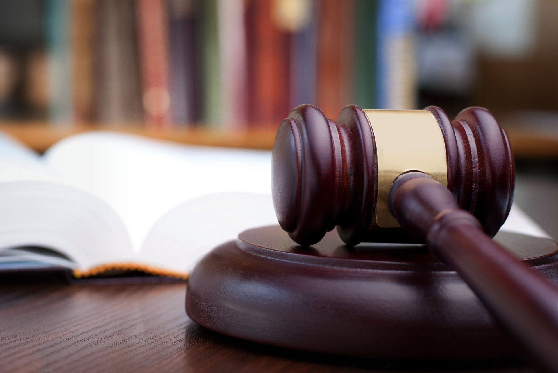 Gavel and book