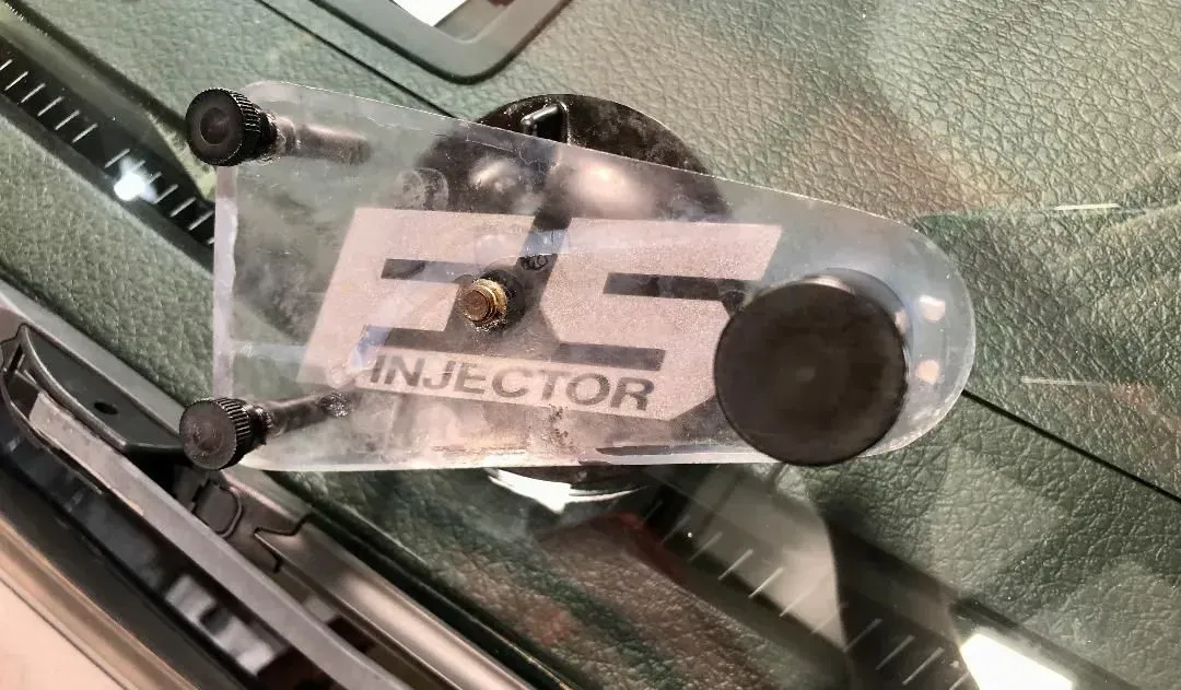 Clear plastic container labeled 