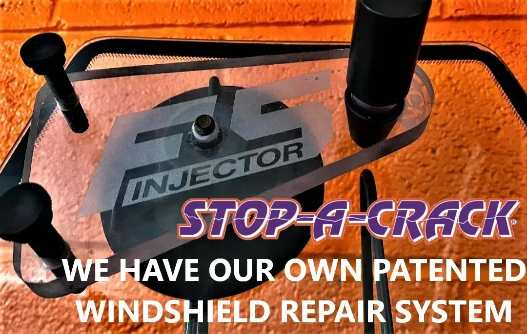 Windshield repair system with 