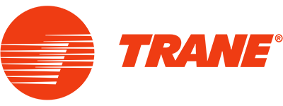 The Trane logo: an orange circle with horizontal lines and the word 